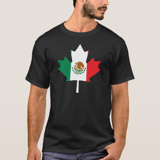 Mexicaanse Canadese vlag T-shirt (Voorkant)