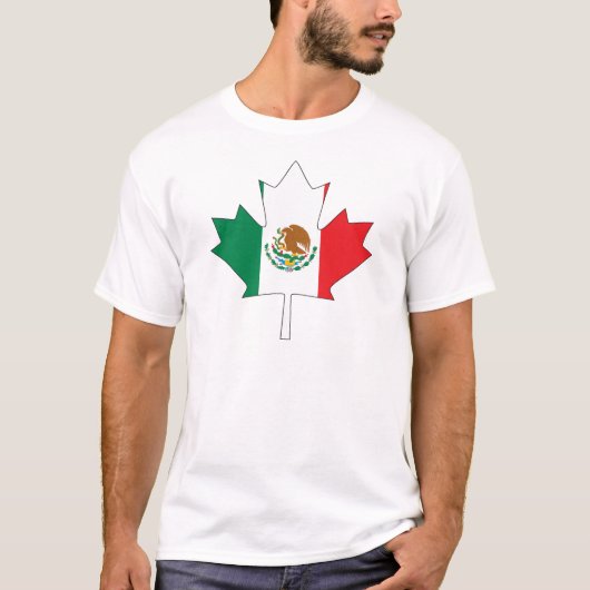 Mexicaanse Canadese vlag T-shirt (Voorkant)