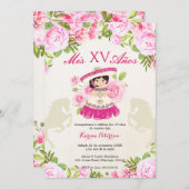 Mexicaanse Charra 15 Quinceanera Uitnodiging (Voorkant / Achterkant)