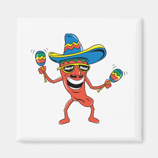 Mexicaanse Chili Pepper Magneet (Voorkant)