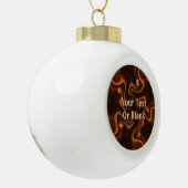 Mexicaanse chocolade keramische bal ornament (Links)