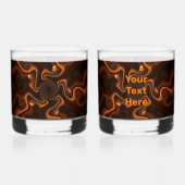 Mexicaanse chocolade whisky glas (Voorkant)