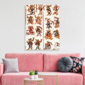 Mexicaanse codex canvas afdruk (Insitu (Woonkamer))