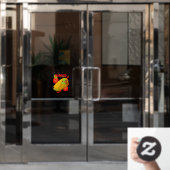 Mexicaanse Cuisine Burrito Window Cling Raamsticker (Kantoordeur)