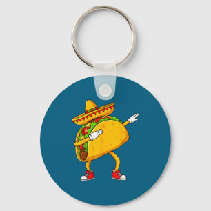 Mexicaanse dabbing taco grappige cinco de mayo sleutelhanger