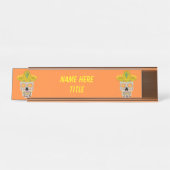 Mexicaanse dag van de dode schedel bureau naambordje (Voorkant)