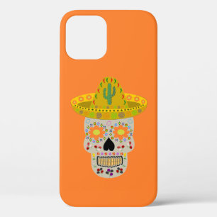 Mexicaanse dag van de dode schedel iPhone 12 hoesje