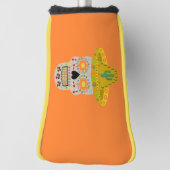 Mexicaanse dag van de dode schedel golfheadcover (Draai 90)