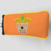 Mexicaanse dag van de dode schedel golfheadcover (Voorkant)