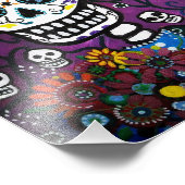 Mexicaanse dag van de dode schilderij foto afdruk (Hoek)