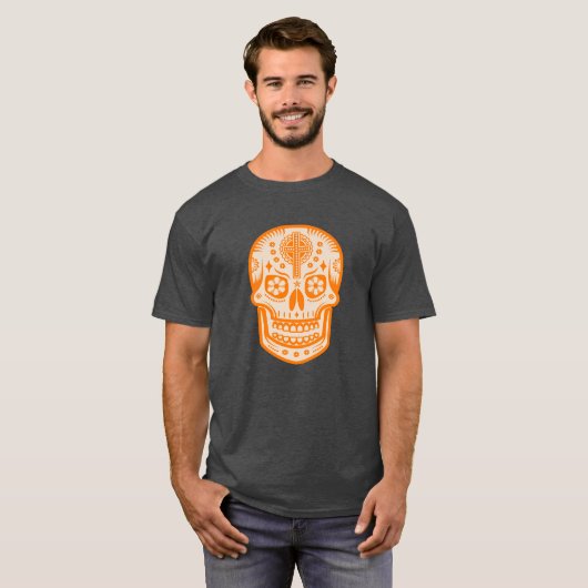 Mexicaanse dag van de dode suikerschedel t-shirt (Voorkant volledig)