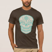 Mexicaanse dag van de dode suikerschedel t-shirt (Voorkant)