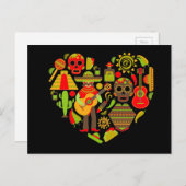 Mexicaanse dag van het dode Mexico Briefkaart (Voorkant / Achterkant)