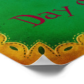 Mexicaanse dag van het dodenmeisje poster (Hoek)