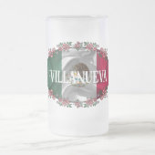 Mexicaanse danser & vlag 0175 matglas bierpul (Center)