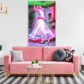 Mexicaanse danseres 0175 Canvas Art Print (Insitu (Woonkamer))