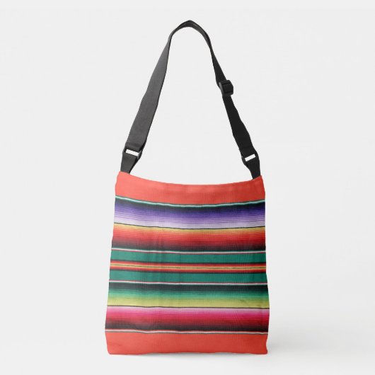 Mexicaanse deken print crossbody tas (Voorkant)