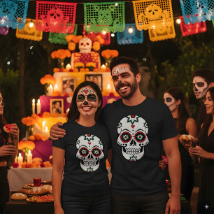 Mexicaanse dia de los Muertos Dag van het dode kos T-shirt