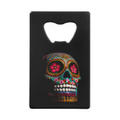 Mexicaanse dia van de dode skeleton Art Death Art Kredietkaart Flessenopener (Voorkant)
