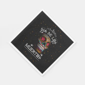 Mexicaanse dia van de dode skeleton Art Death Art Servet (Hoek)