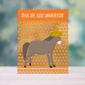 Mexicaanse Donkey Day of the Dead Custom Acryl Bord (Neutraal)