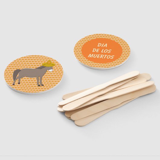 Mexicaanse Donkey Day of the Dead Custom Handwaaier (Niet-gemonteerd)
