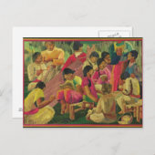 Mexicaanse dorpscène briefkaart (Voorkant / Achterkant)