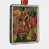 Mexicaanse dorpscène metalen ornament (Rechts)