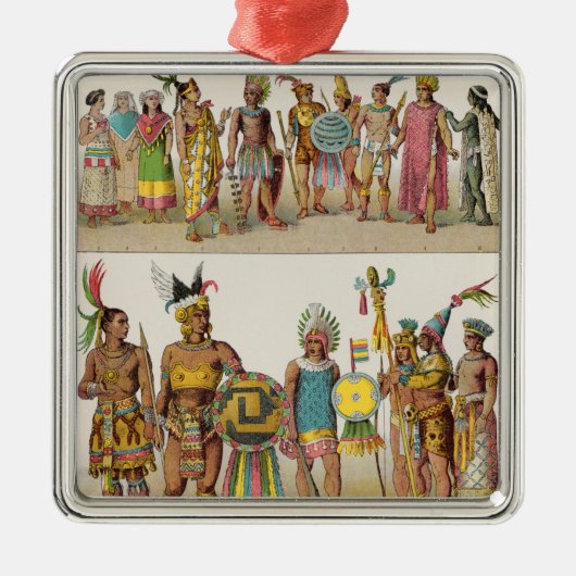 Mexicaanse dress metalen ornament (Voorkant)