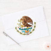 Mexicaanse Eagle Ronde Sticker (Envelop)