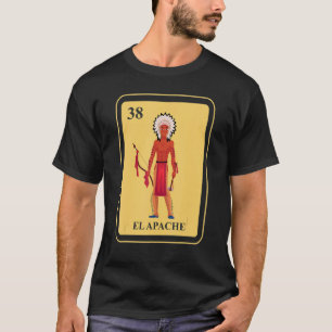 Mexicaanse El Apache Traditionele Bingo Card Inati T-shirt