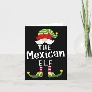 Mexicaanse Elf Groep Kerst Grappig Pajama Party Kaart