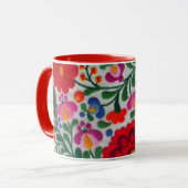 Mexicaanse Embroidery Afbeelding Coffee Mok Tea Cu (Voorkant links)