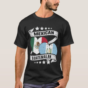 Mexicaanse en Guatemalteekse vlag T-shirt
