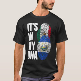 Mexicaanse en Salvadoraanse mix erfgoed vlag T-shirt