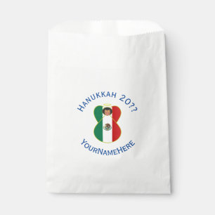 Mexicaanse Engel Hanukkah Vlag Gepersonaliseerd  Bedankzakje