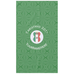 Mexicaanse engel kerst vlag gepersonaliseerde teks tafelkleed