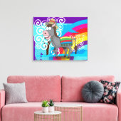 Mexicaanse ezel canvas afdruk (Insitu (Woonkamer))