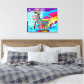 Mexicaanse ezel canvas afdruk (Insitu (Slaapkamer))