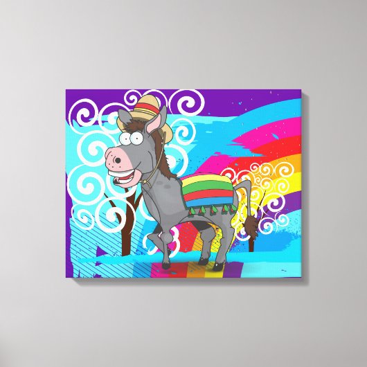 Mexicaanse ezel canvas afdruk (Voorkant)