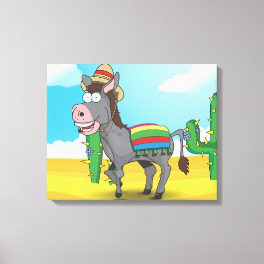 Mexicaanse ezel canvas afdruk (Voorkant)