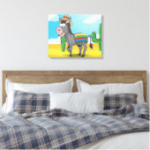 Mexicaanse ezel canvas afdruk (Insitu (Slaapkamer))