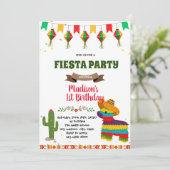 Mexicaanse feestdag fista pinata kaart (Staand voorkant)