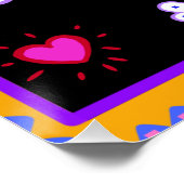 Mexicaanse feestdag van de dode suikerschedel perfect poster (Hoek)