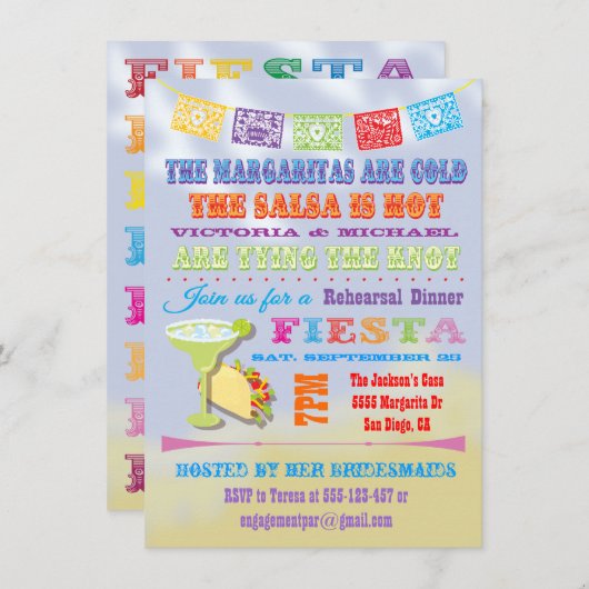 Mexicaanse feestdagen kaart (Voorkant / Achterkant)