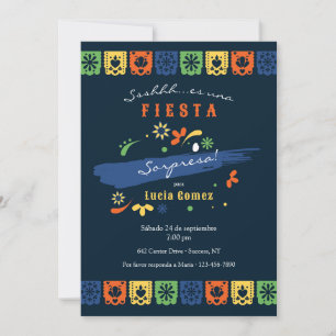 Mexicaanse Feestvlaggen Uitnodiging