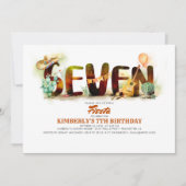 Mexicaanse Fiesta 7e verjaardagsfeest Kaart (Voorkant)