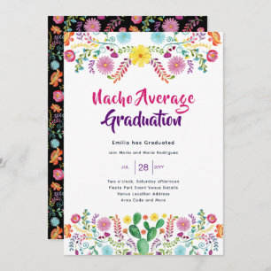 Mexicaanse FIESTA AFSTUDEREN Invitation Folk Art Kaart