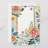 Mexicaanse FIESTA AFSTUDEREN Invitation Folk Art Kaart (Achterkant)