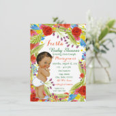 Mexicaanse Fiesta Baby Boy Shower Kaart (Staand voorkant)